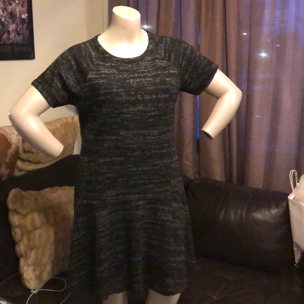 Loft Charcoal Black Dress Sz 16. Good Condition